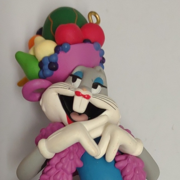 Vintage Hallmark Keepsake Bugs Bunny Looney Tunes Christmas Ornament 1998 Latin - Picture 3 of 3